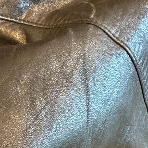 Vintage Black Leather Blazer Style Jacket - Picture 13 of 16